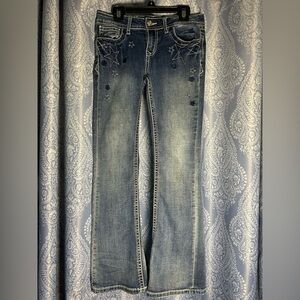 Grace in LA Girls Jeans Size 16 Star Embellished Denim